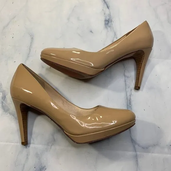 Cole Haan Nike Air Tan Nude High Heels Pumps