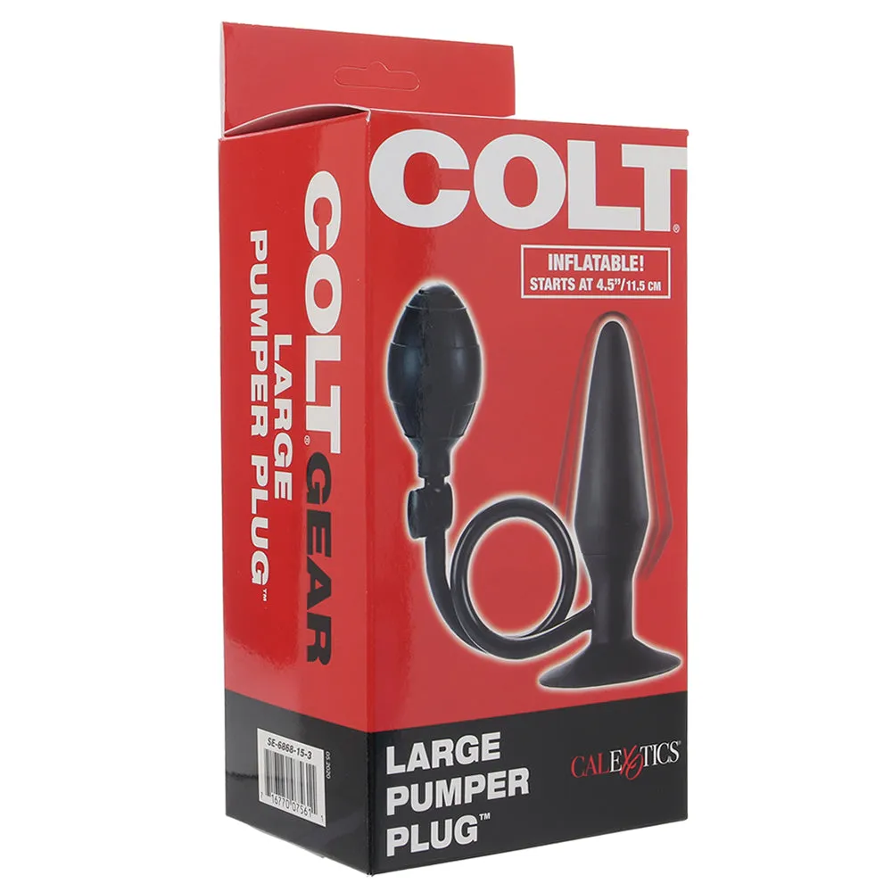 Colt Large Silicone Pumper Plug in Black
