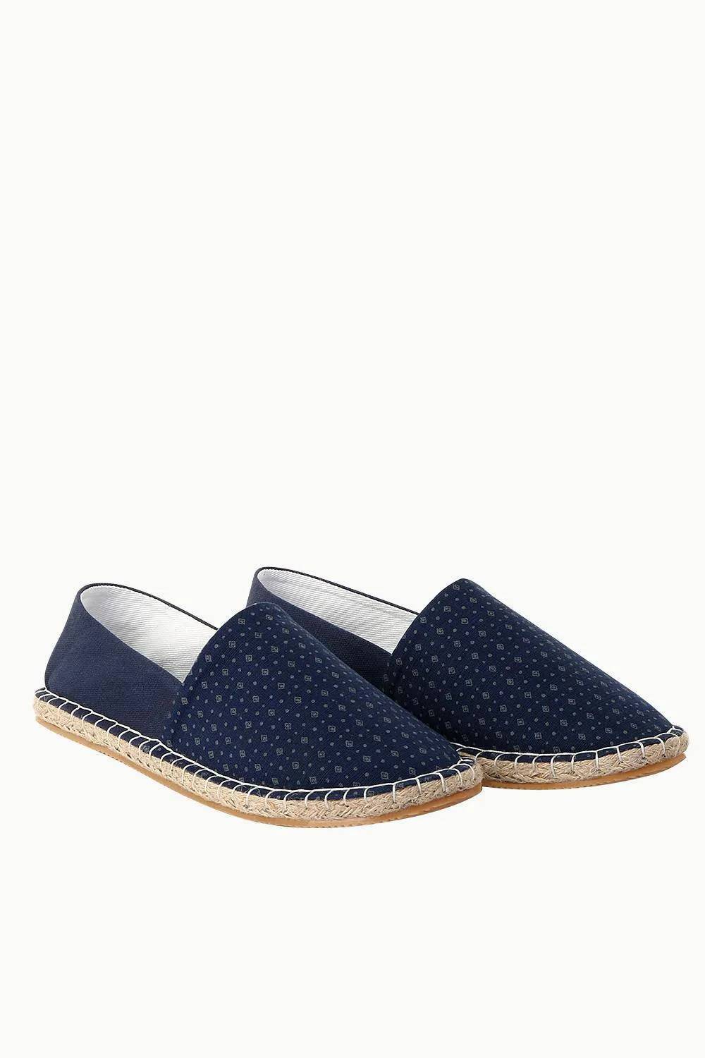 Cut N Sew Navy Print Espadrilles