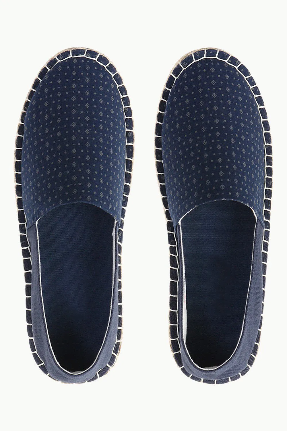 Cut N Sew Navy Print Espadrilles