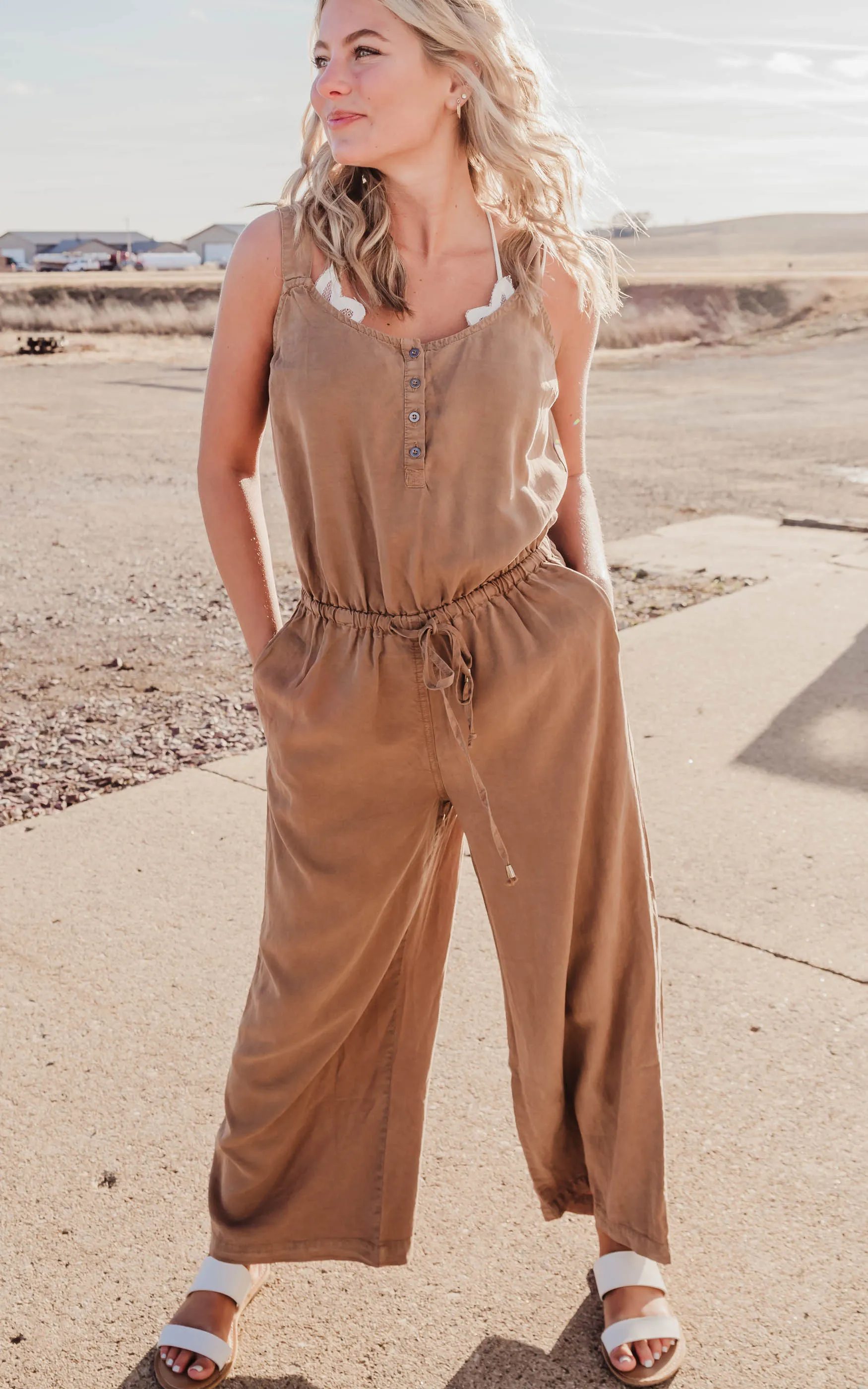 Dark Mocha Jumpsuits - Final Sale