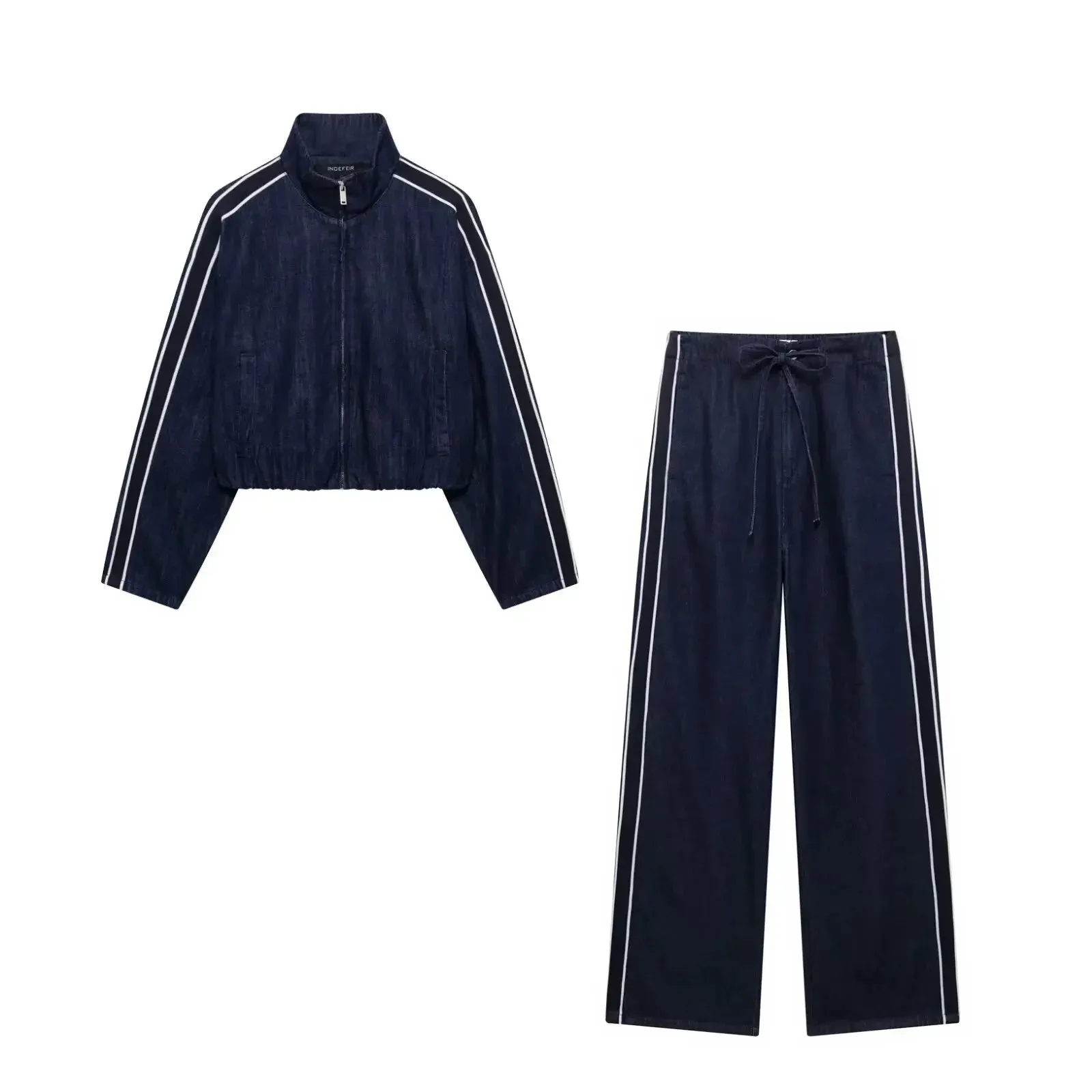 Denim Track and Field Set