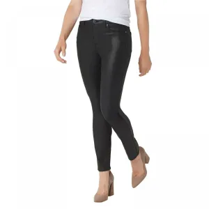Dennis Basso Plus Size Stretch Coated Denim Slim Leg Jeans