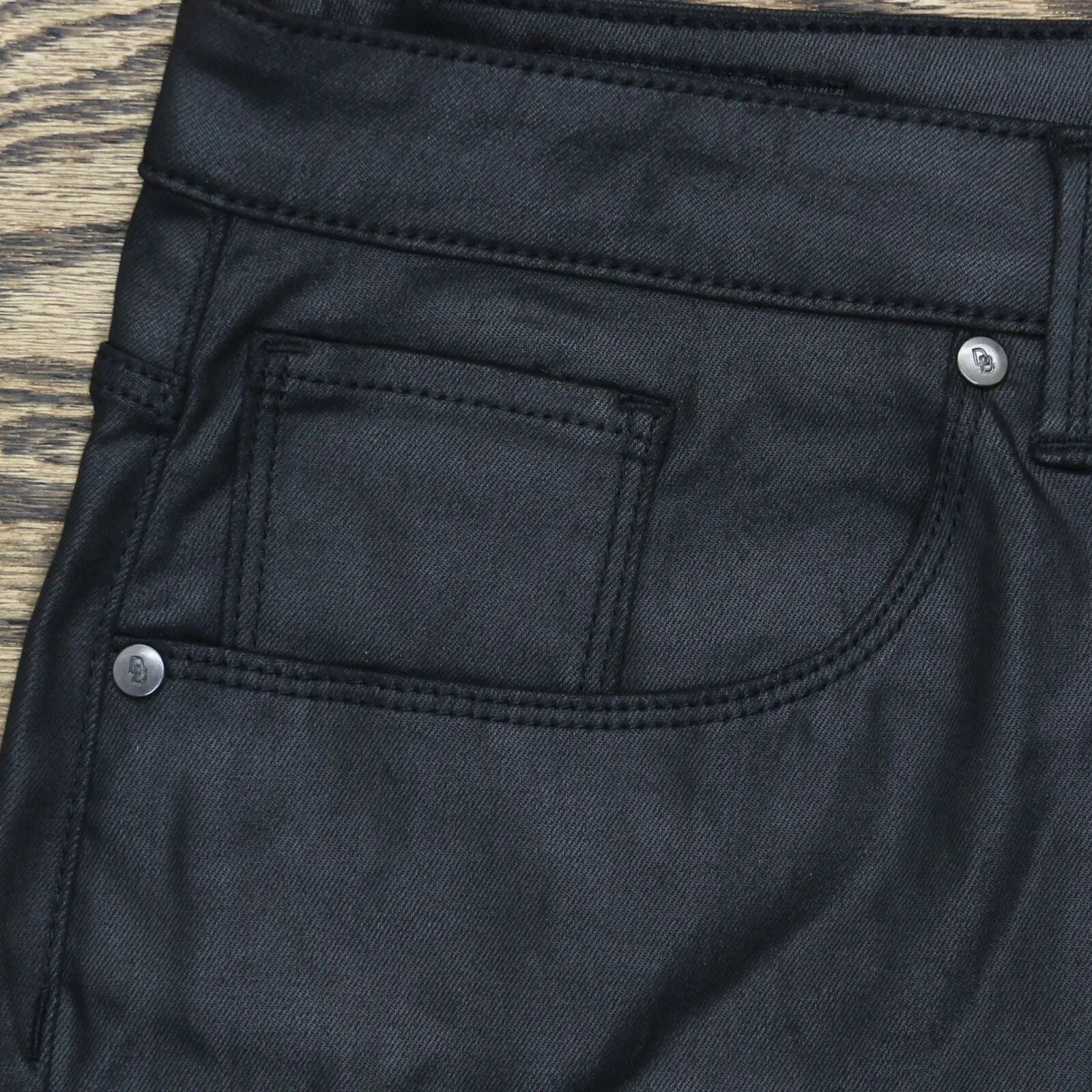 Dennis Basso Plus Size Stretch Coated Denim Slim Leg Jeans