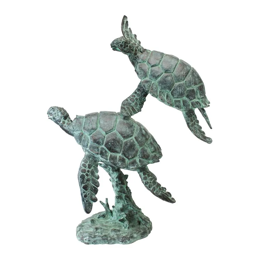 Design Toscano- Sea Turtles Bronze Garden Statue