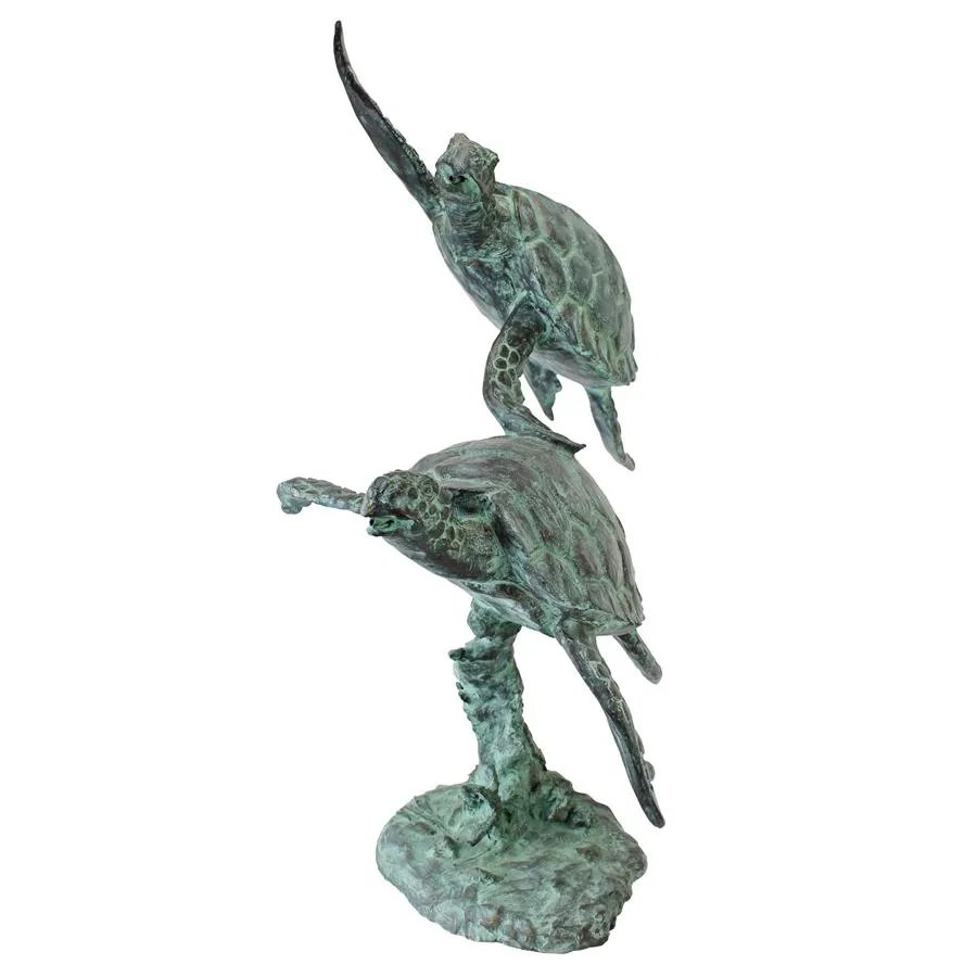 Design Toscano- Sea Turtles Bronze Garden Statue