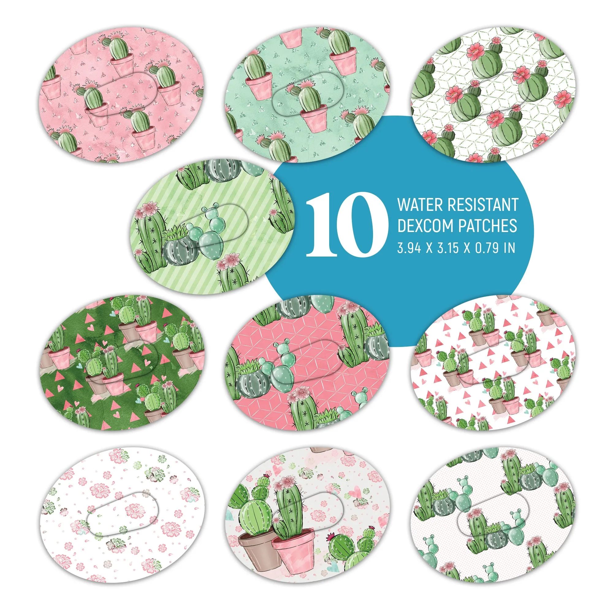 Dexcom Cacti Mix Design Patches