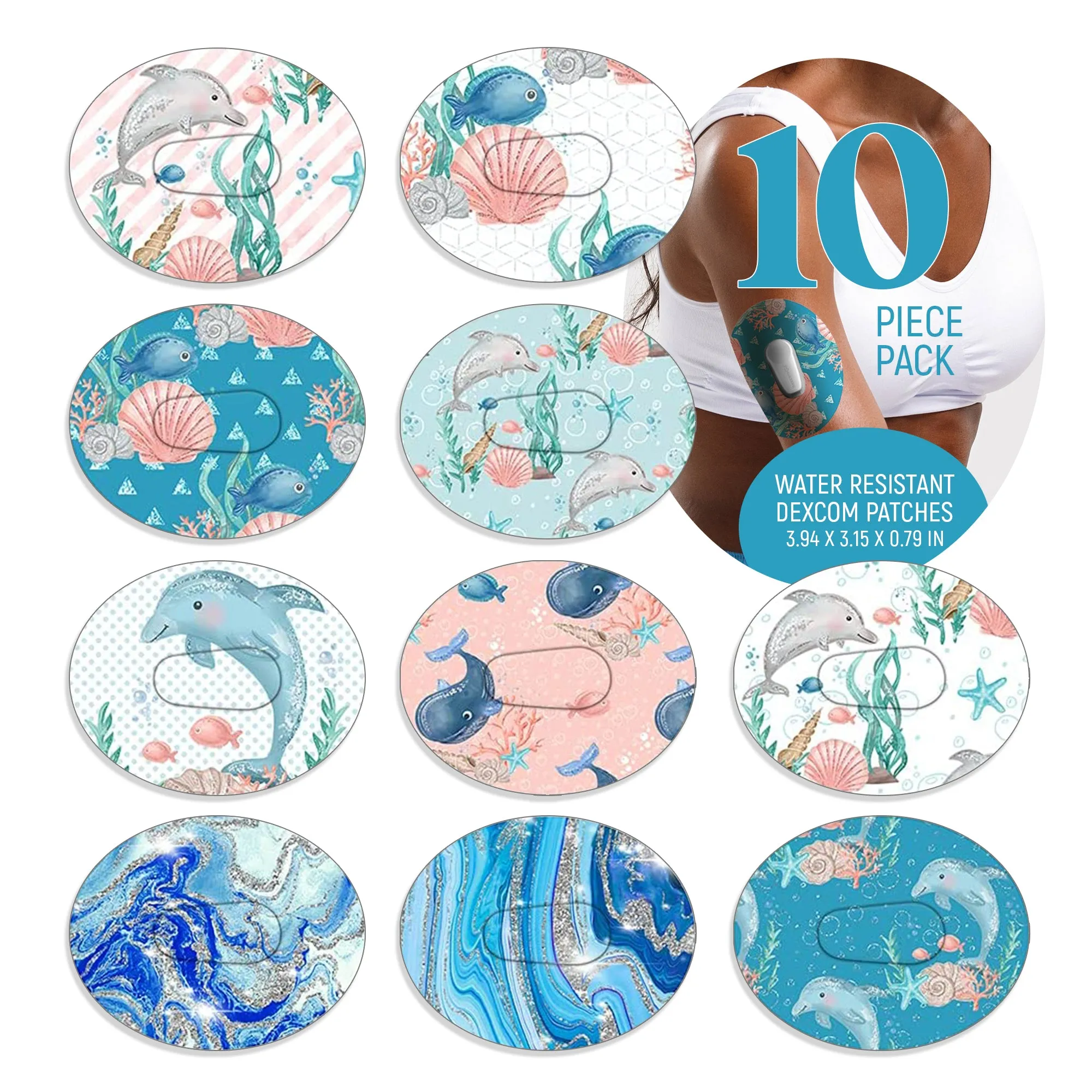 Dexcom Ocean Mix Design Patches