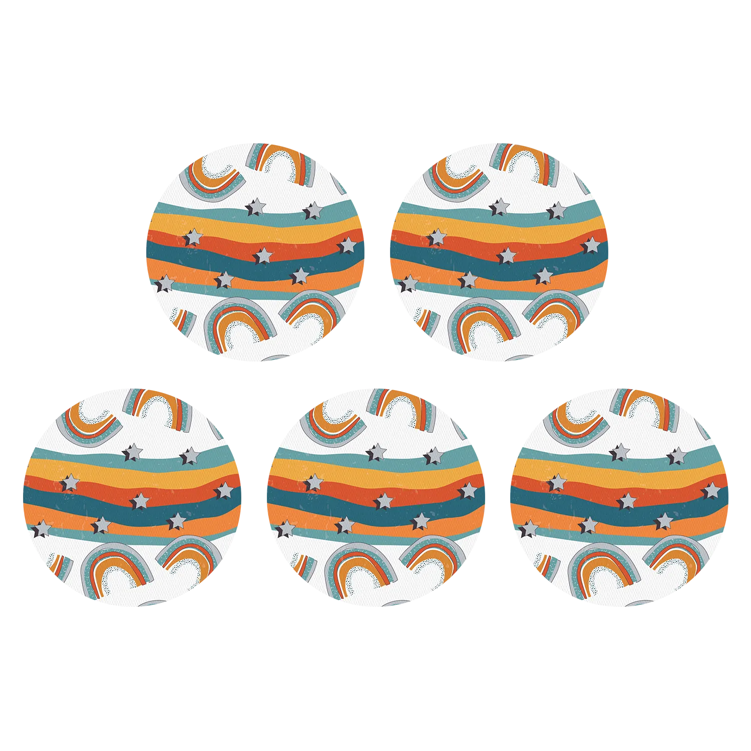 Dexcom Orange Rainbow Design Patches
