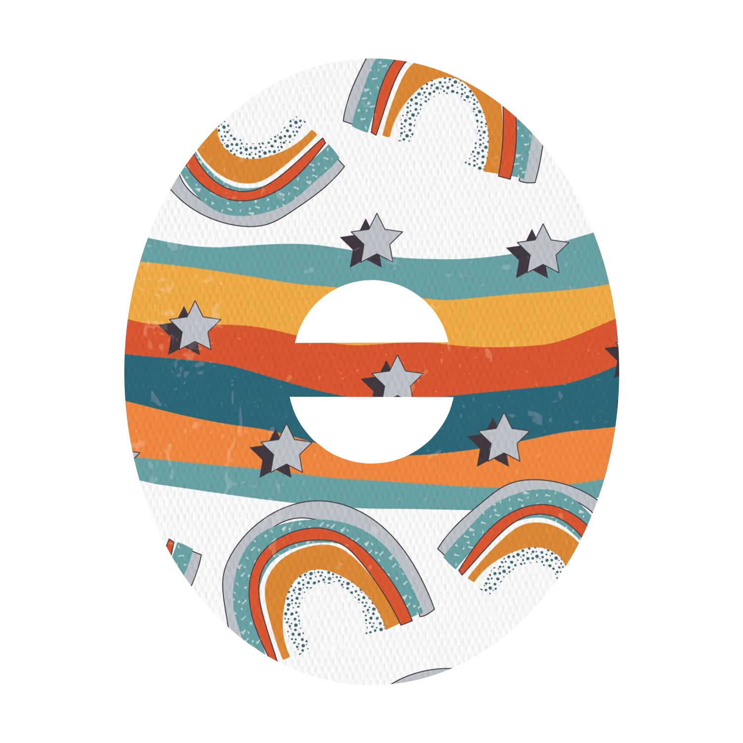 Dexcom Orange Rainbow Design Patches