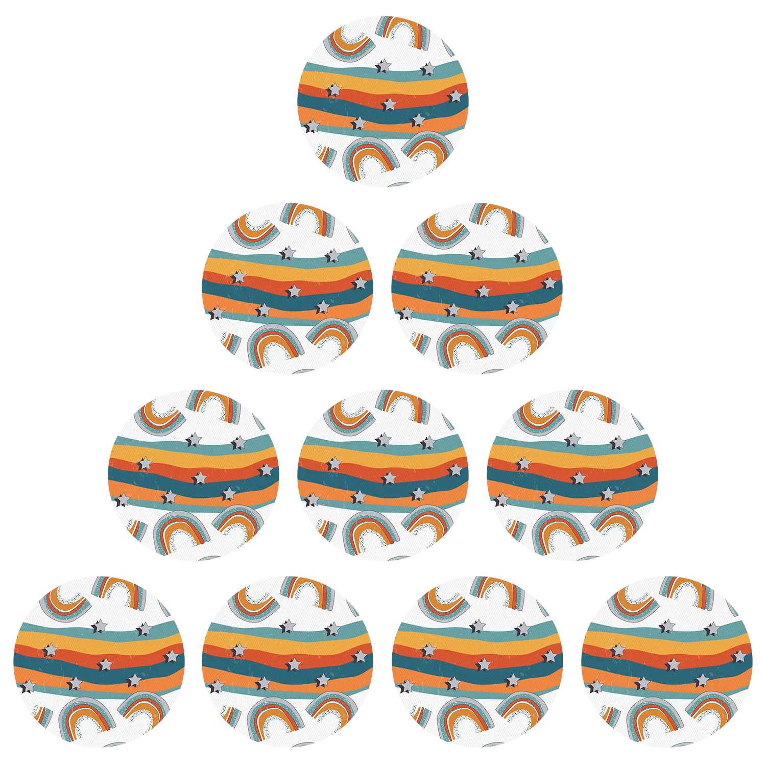 Dexcom Orange Rainbow Design Patches