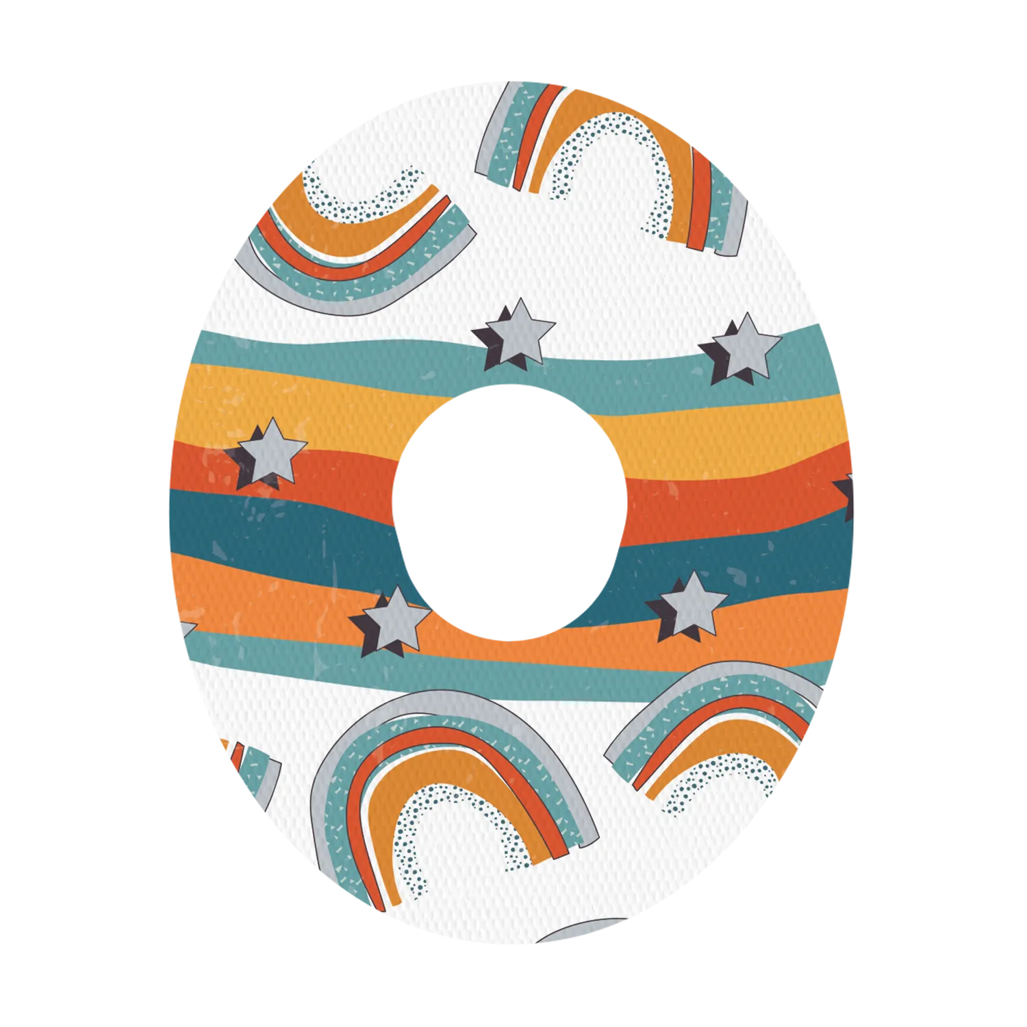 Dexcom Orange Rainbow Design Patches