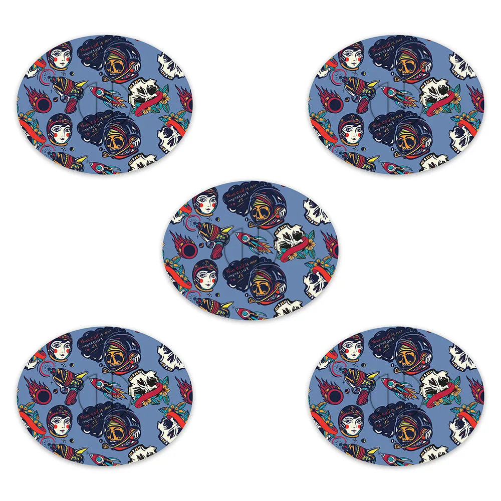 Dexcom Space Retro Design Patches