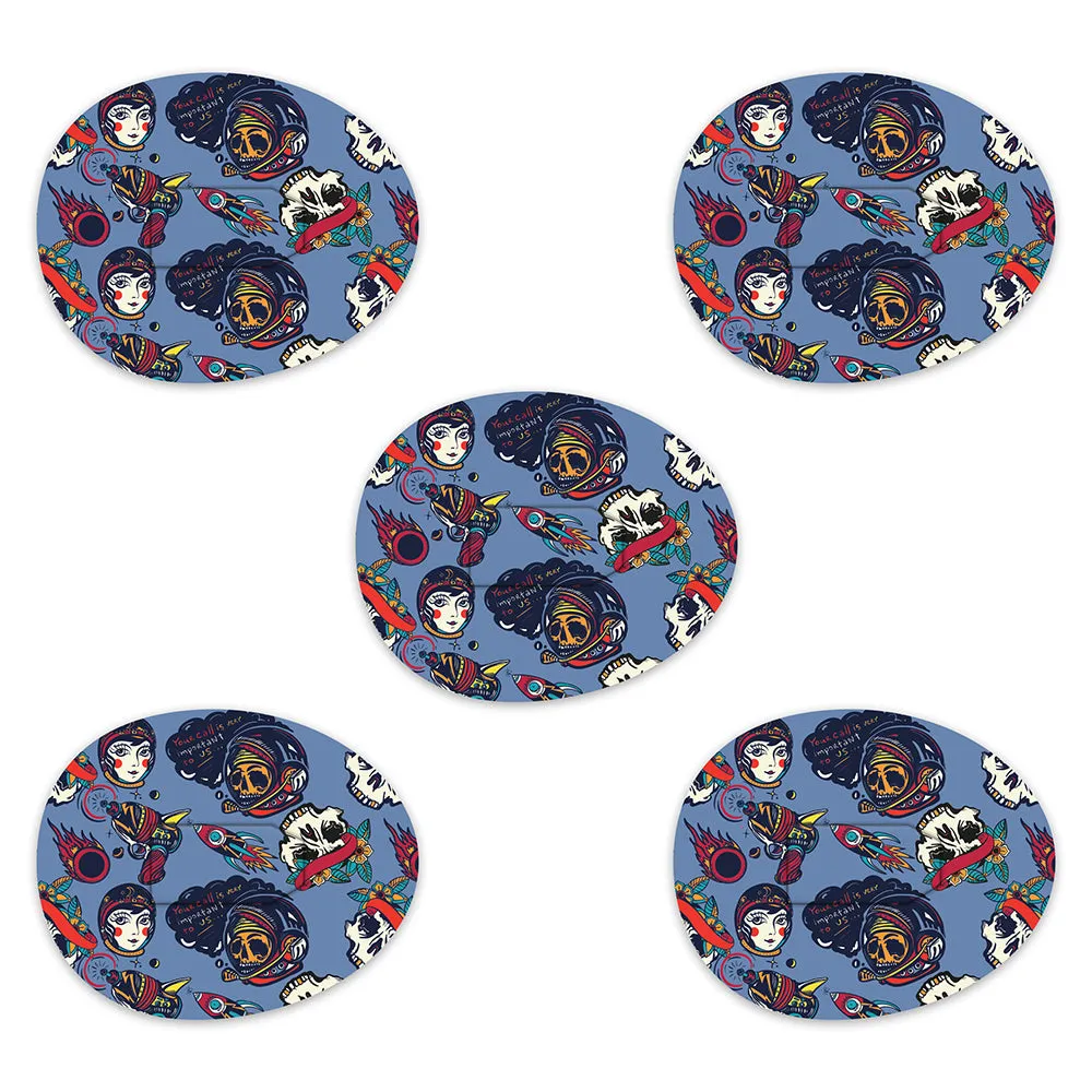 Dexcom Space Retro Design Patches