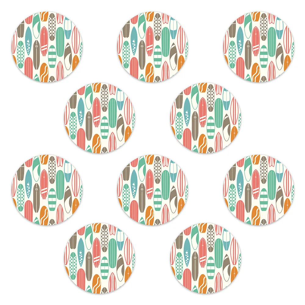 Dexcom Surfboard Retro Design Patches