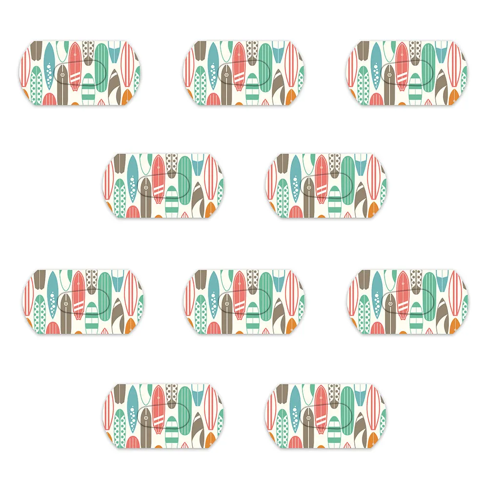 Dexcom Surfboard Retro Design Patches