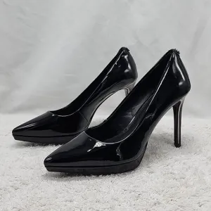 DKNY■STYLE LEXIE■POINTED TOE CLASSIC PUMP■BLACK PATEN-LEATHER■LADIES SIZE 6■GUC