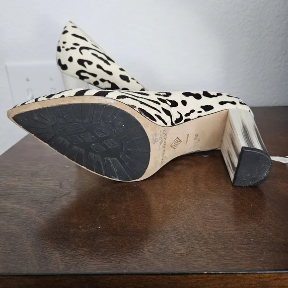 Donald J Pliner Animal Print Heels with Block Heel