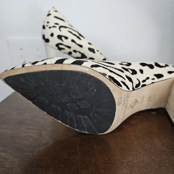 Donald J Pliner Animal Print Heels with Block Heel