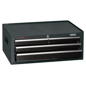 Draper 3 Drawer Mid-Box with Ball Bearing Slides - Black - EX-D
