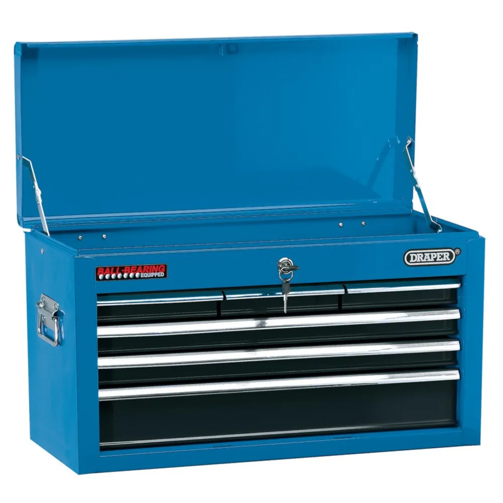 Draper 6 Drawer Topchest with Ball Bearing Slides - Blue - EX-D