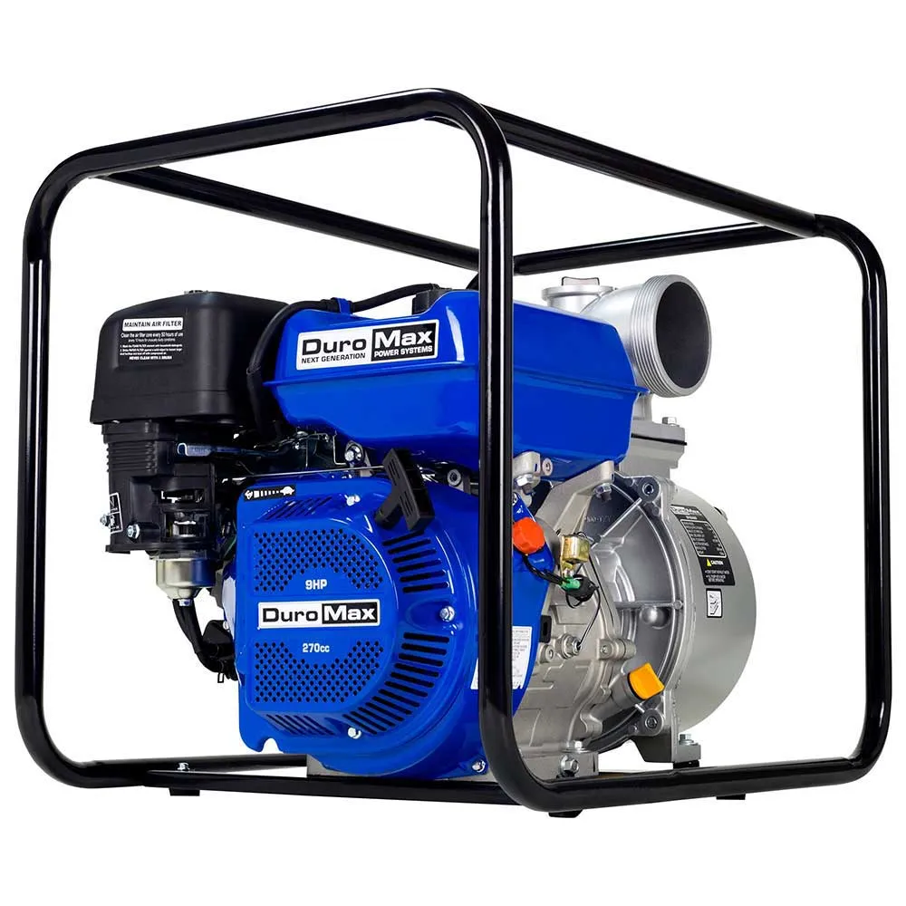DuroMax XP904WP-LHK 270cc 427 CFM 4" Gas Engine Water Pump Kit