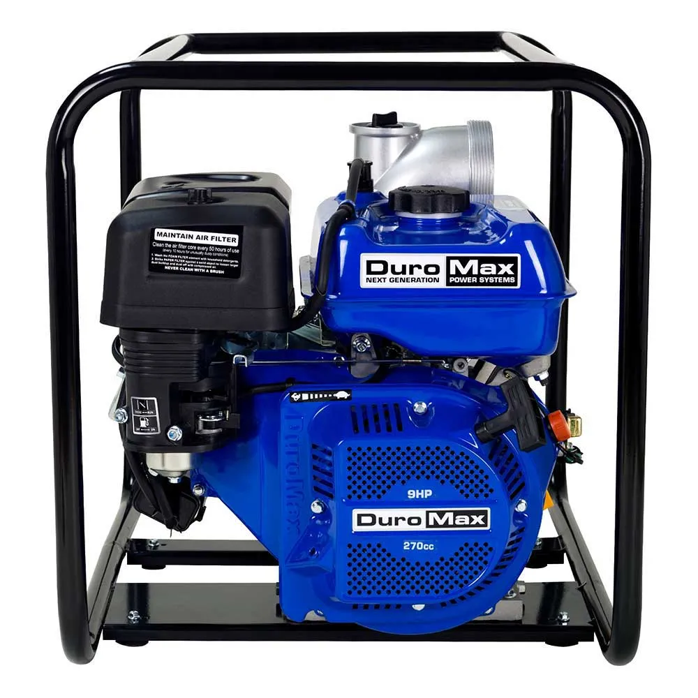 DuroMax XP904WP-LHK 270cc 427 CFM 4" Gas Engine Water Pump Kit