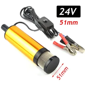 Electric Fuel Pump Automatic Pumping Diesel Water Submersible Transfer Alloy