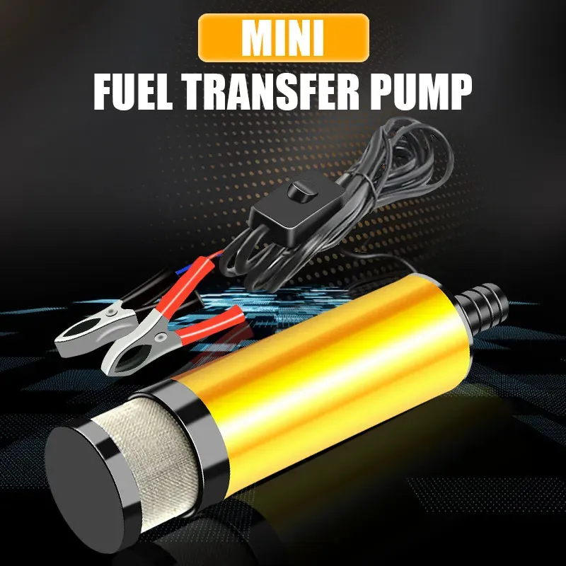 Electric Fuel Pump Automatic Pumping Diesel Water Submersible Transfer Alloy