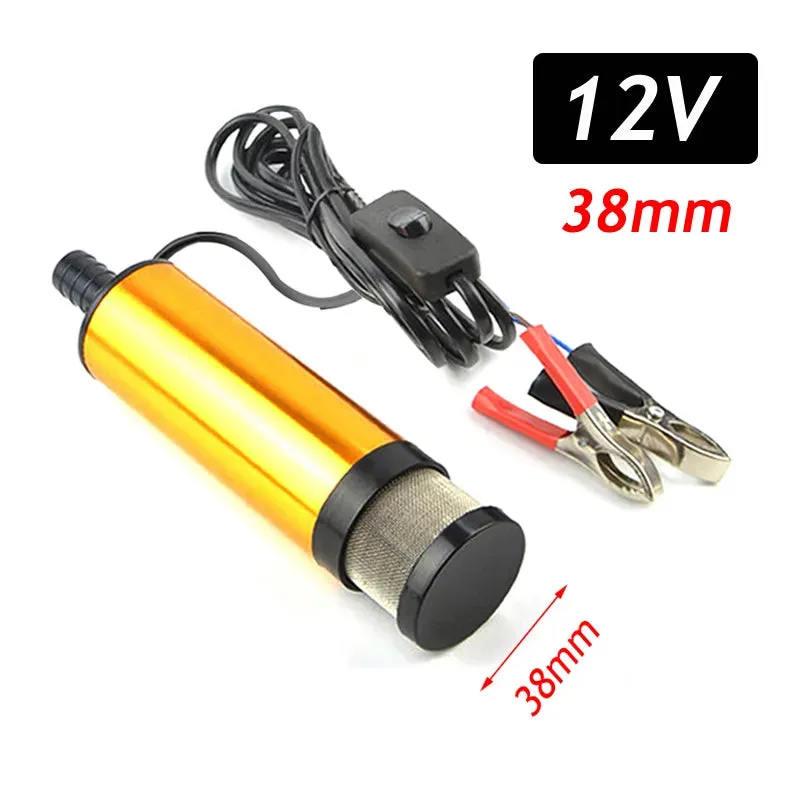 Electric Fuel Pump Automatic Pumping Diesel Water Submersible Transfer Alloy