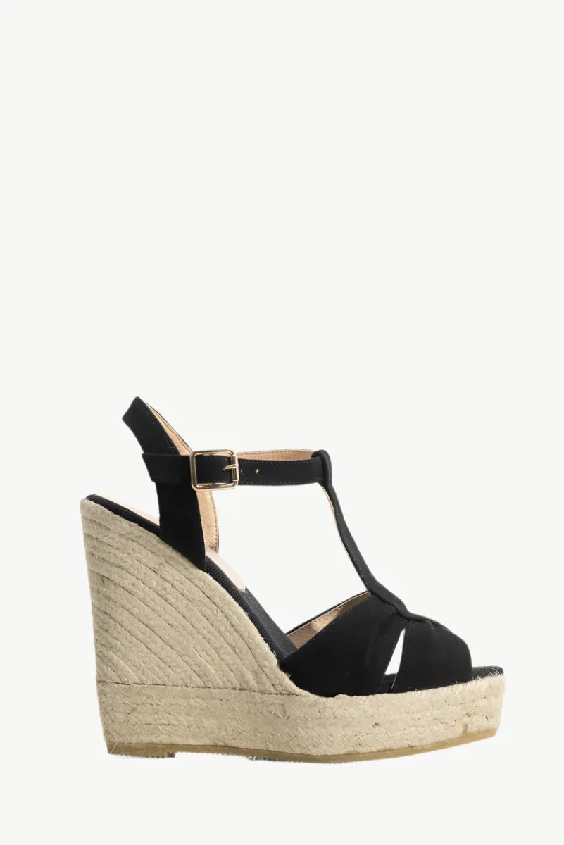 Espadrill Blanes 576 | Svart Mocka