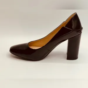 EU 36 US6 GEOX Respira Black Classic Patent Leather Pumps 3” Comfortable Heel