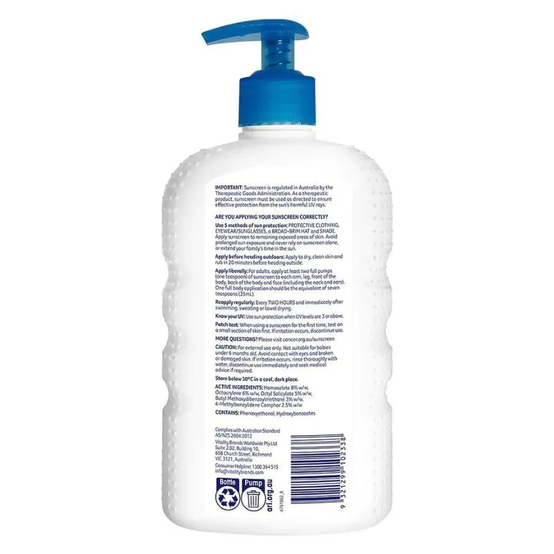 [Expiry: 07/2026] Cancer Council Watersport Pump Sunscreen SPF 50  500mL