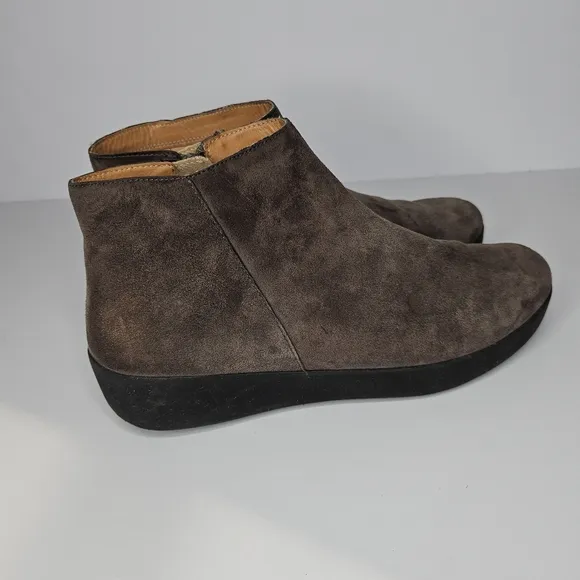 Fitflop Sumi Wedge Booties Suede  Women's Size 9