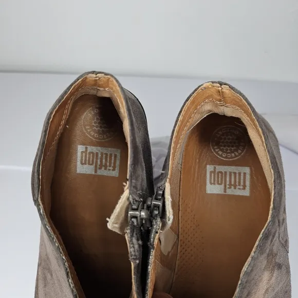 Fitflop Sumi Wedge Booties Suede  Women's Size 9