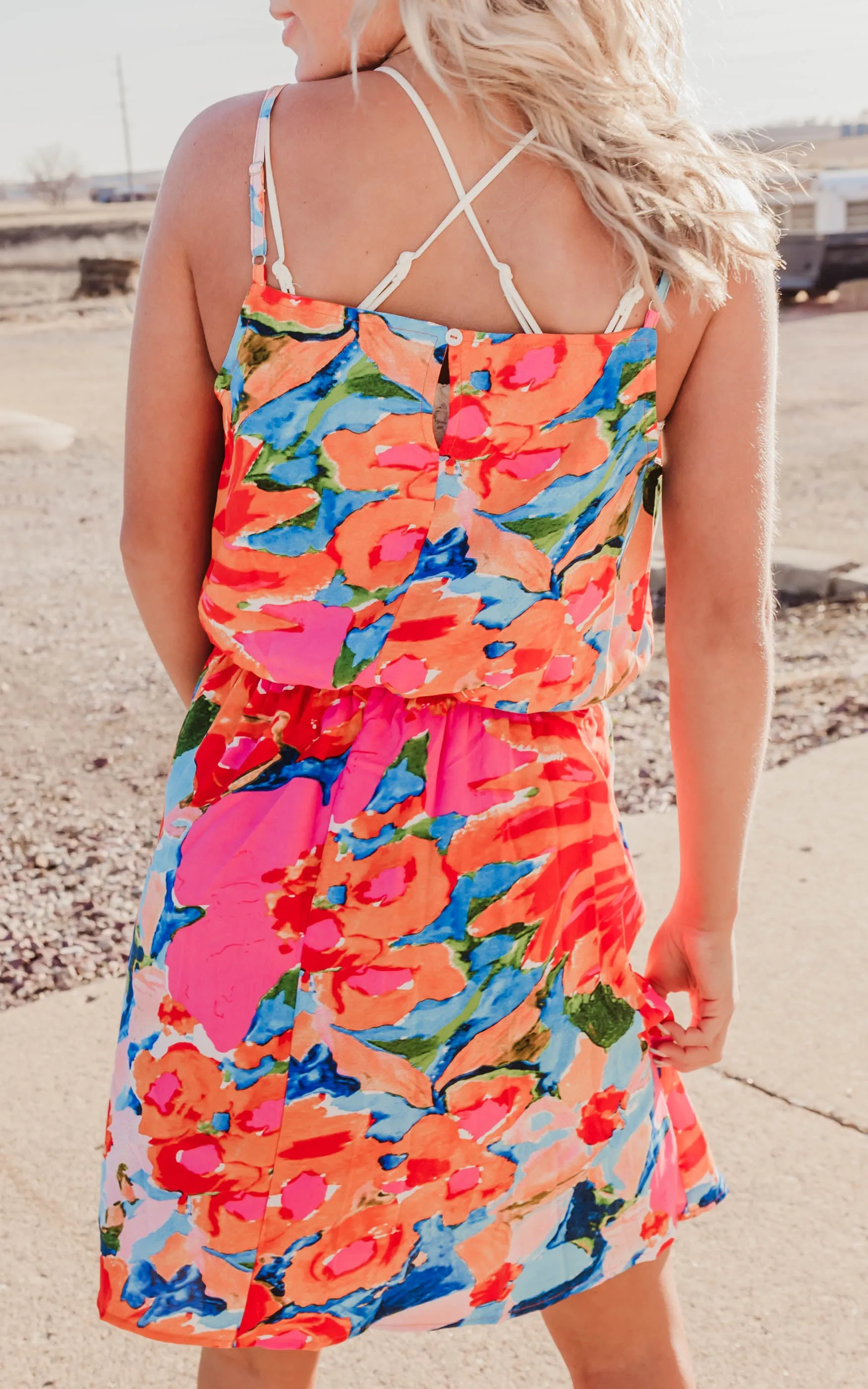 Floral Watercolor Dress