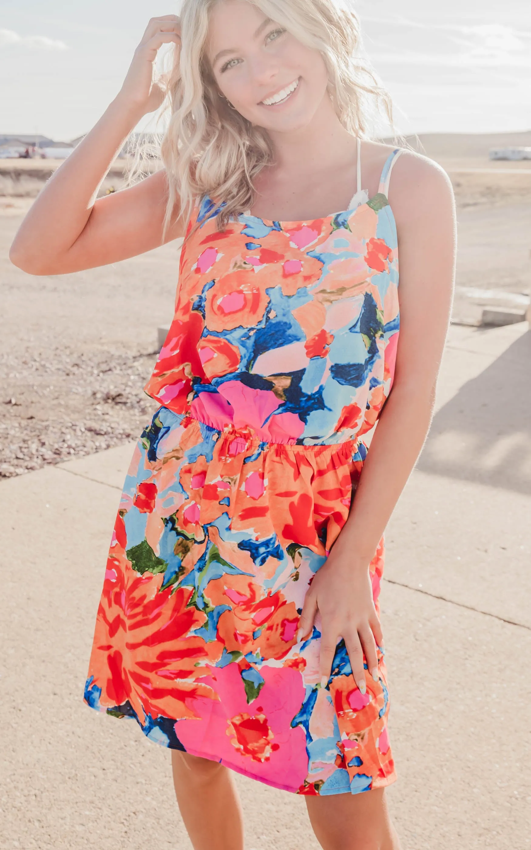 Floral Watercolor Dress