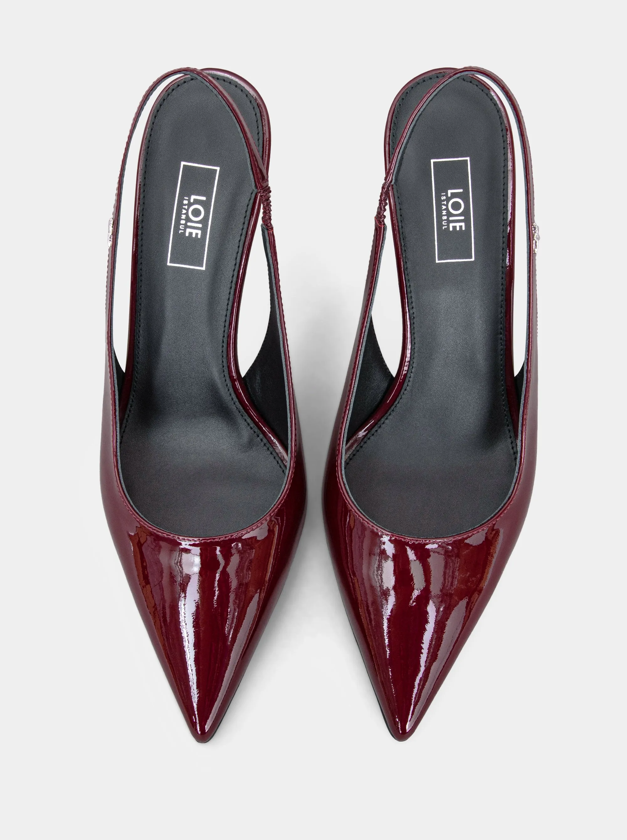 FORCE BURGUNDY PATENT PUMPS
