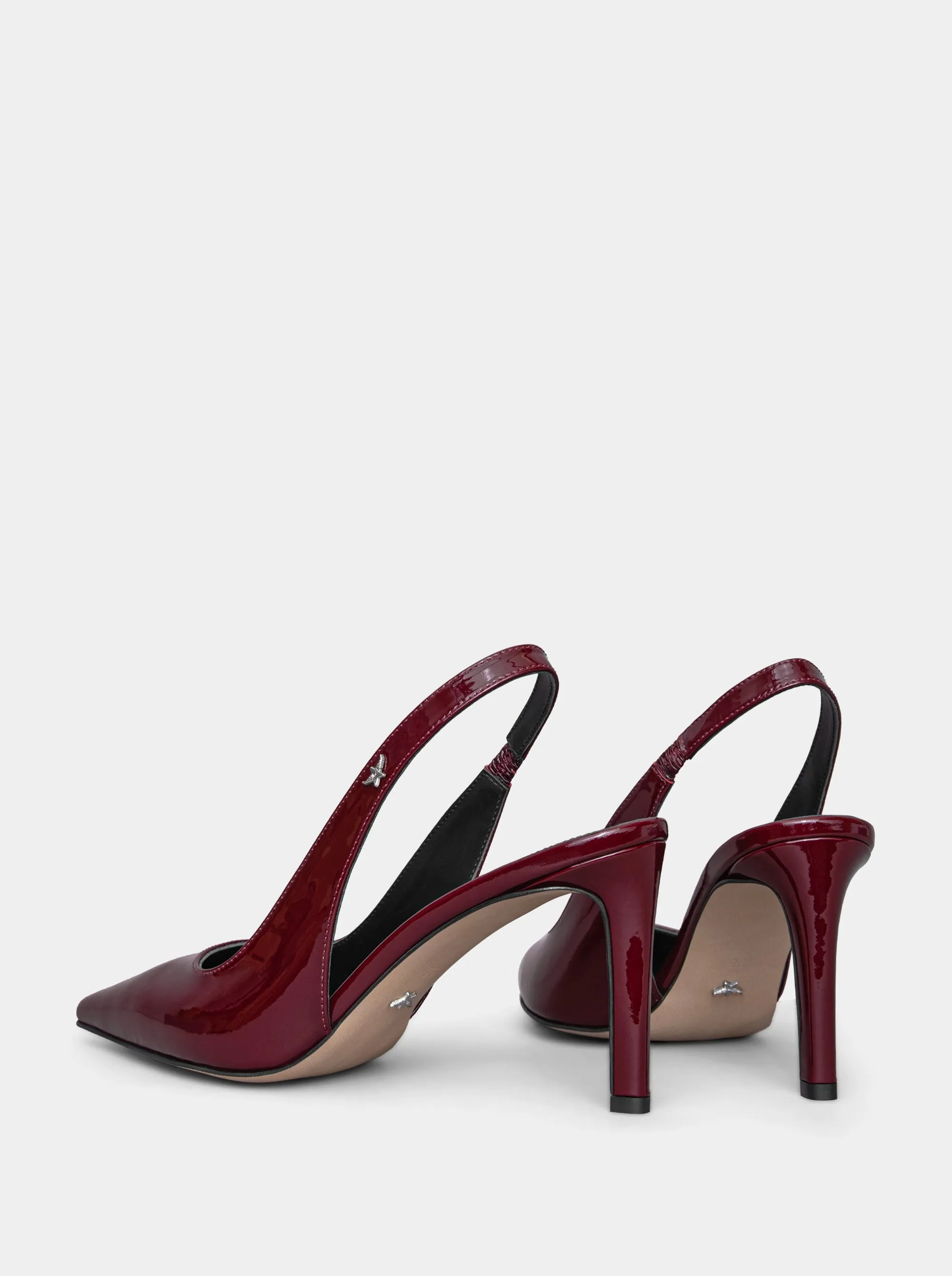 FORCE BURGUNDY PATENT PUMPS