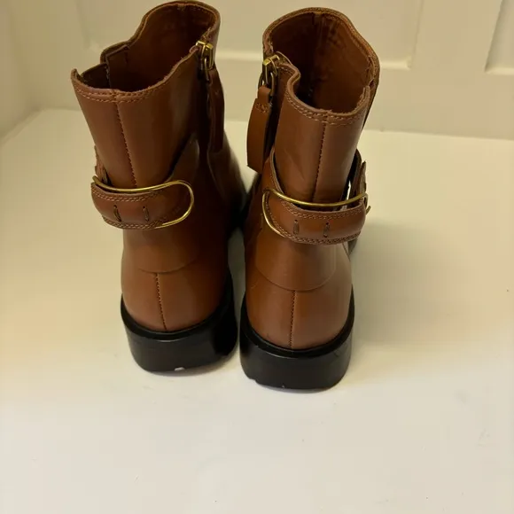 Franco Sarto Elese Ankle Booties Sz 9M Brown