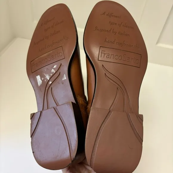 Franco Sarto Elese Ankle Booties Sz 9M Brown
