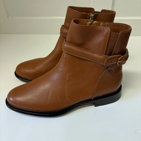 Franco Sarto Elese Ankle Booties Sz 9M Brown