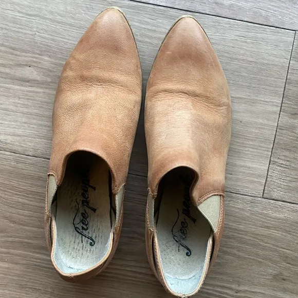 Free People Brown Leather Shoeboot