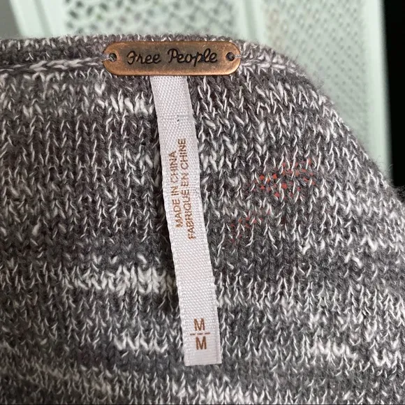 Free People Gotham Faux Wrap Sweater in Grey