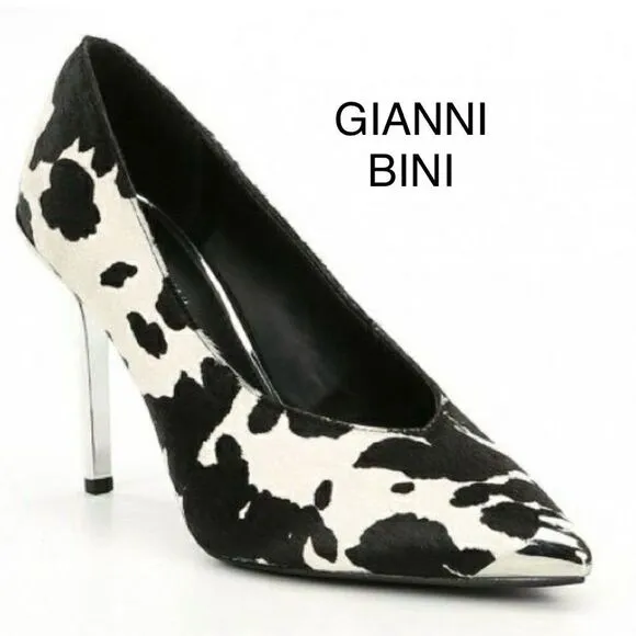 Gianni Bini Jeklyn Animal Print Dyed Calf Hair Pumps!