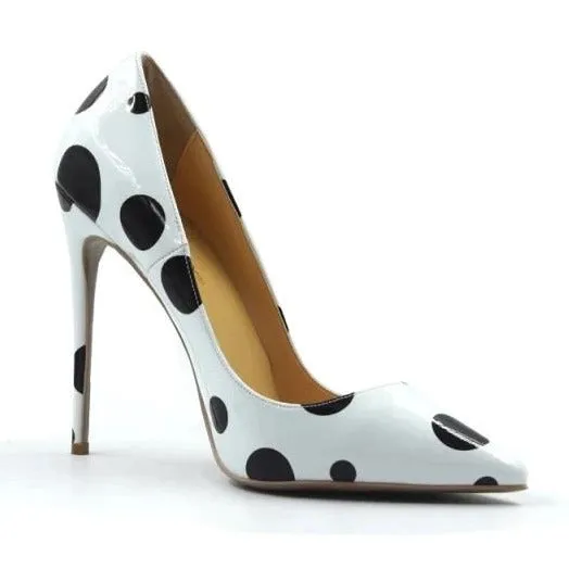 Glossy Polka Dot Pump