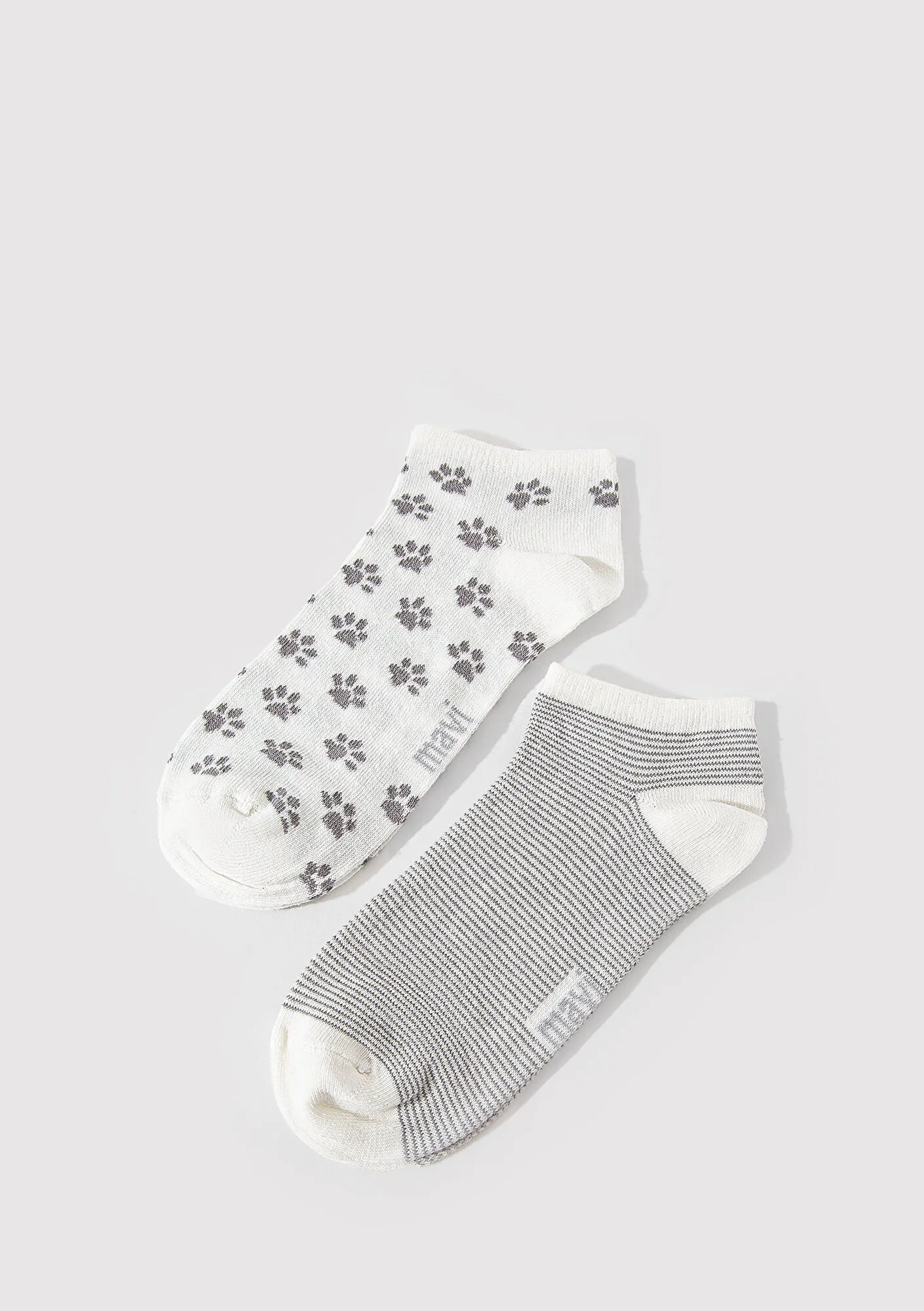 Grey Ankle Socks