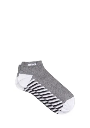 Grey Ankle Socks