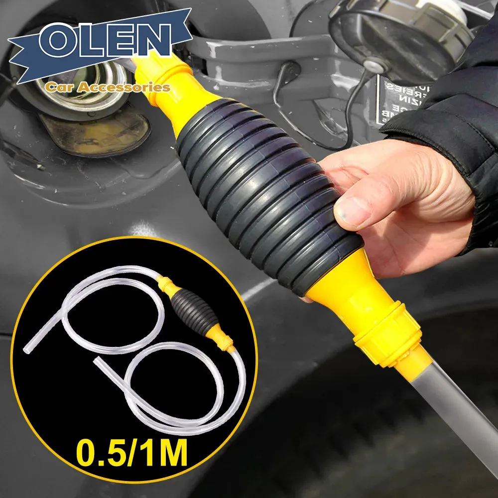 Hand Fuel Pump Car Fuel Tank Sucker Oil Transfer Petrol Diesel Liquid Manual