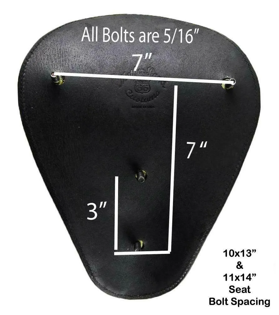 Harley Sportster Chopper Bobber Spring Seat P-Pad 11x14 AntRed Alligator Leather